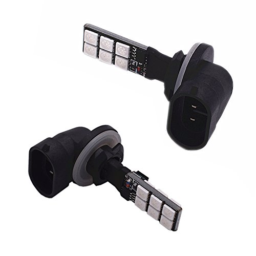 881 Led Rgb Fog Lights Bulb Amber Yellow White Multicolor 16 Color Changing Switch Kit Strobe Lamp Bulbs For Car Trucks Remote Control Switch Error Free Plug And Play 12V 5050Smd Replacement【1797】 #TOP4