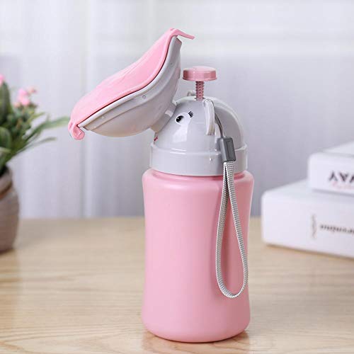 Vaso higiênico portátil para meninos e meninas Pot para viagem de carro anti-vazamento, Girl,Pink