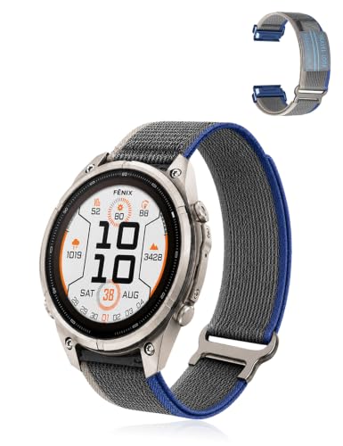 HUKWIMO For Garmin Fenix 9/9 Pro/9 Pro Solar �o���h �i�C���� �����x���g �ʋC�� | �y���ď���ɂ����A�����g���₷���i�C�����o���h