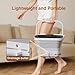 Pedicure Foot Spa with Bubble and Heat,Collapsible Foot Soaking Tub with Remote Control,Pedicure Tools for Feet,Foot Bath Soak Tub Gifts for Mens/Women,Mom/Dad