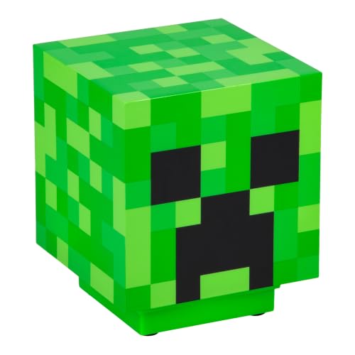Image of Minecraft Creeper Light Up Figure - Paladone Table Light with Zombie Sounds