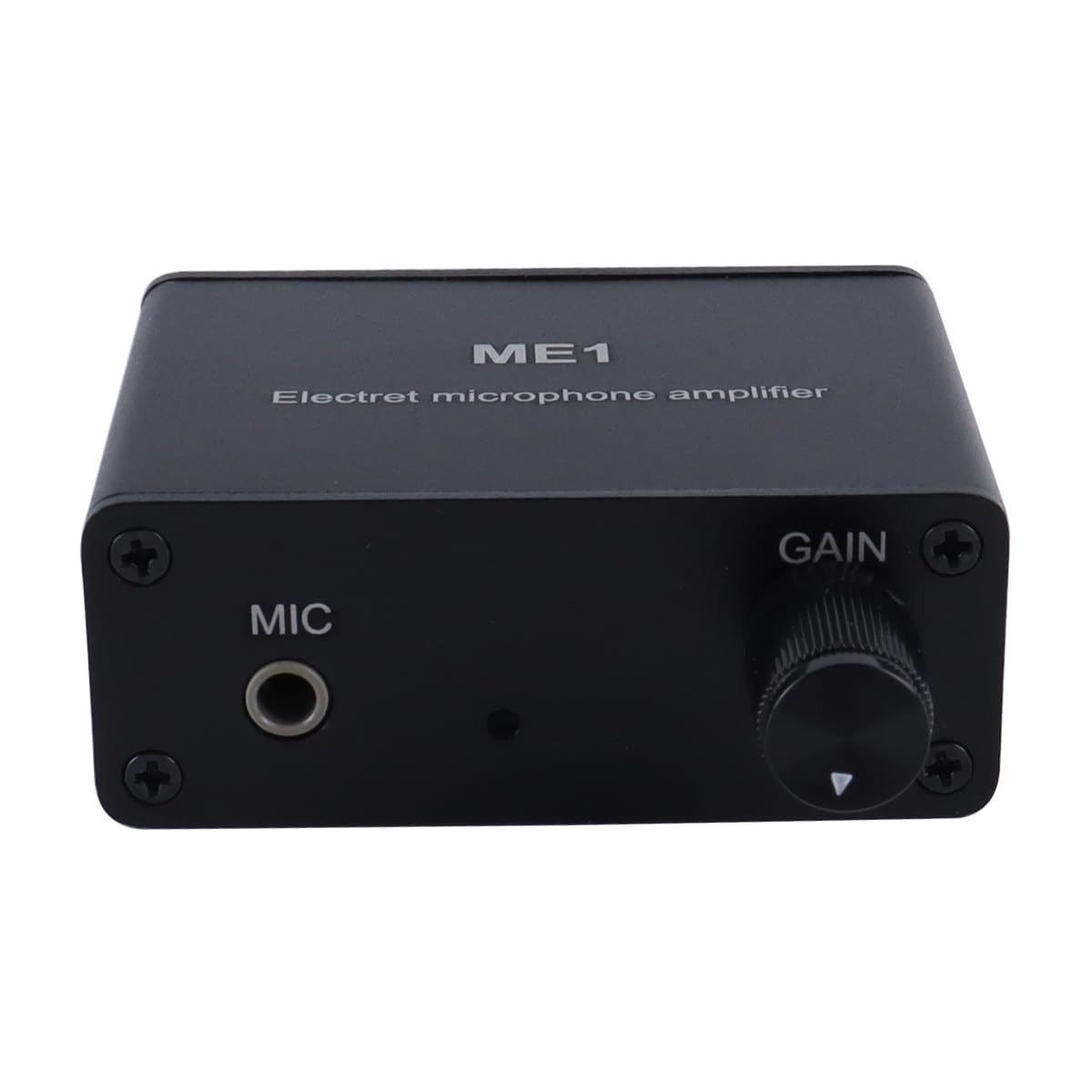 Ubric Elektret-Mikrofon-Verstärkerplatine Mikrofon-AMP-Verstärker DC5-12V, 3,5-mm-Eingangsmikrofon-Vorverstärker, Verstärkung 0-20db einstellbar