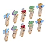 ROMISBABA 木製写真クリップ ロープ付き 装飾用画像クリップ フォトウォール パーティー飾り ホームアクセサリー 3セット