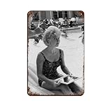 Blechschild mit Schauspieler Doris Day 13, Vintage, Metall, 