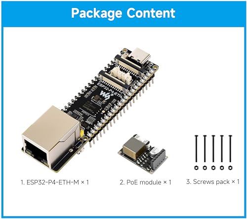ESP32-P4 PoE Ethernet AI Development Board, ESP32-P4 Chip, with PoE Module by UeeKKoo - Used condition - Image 2