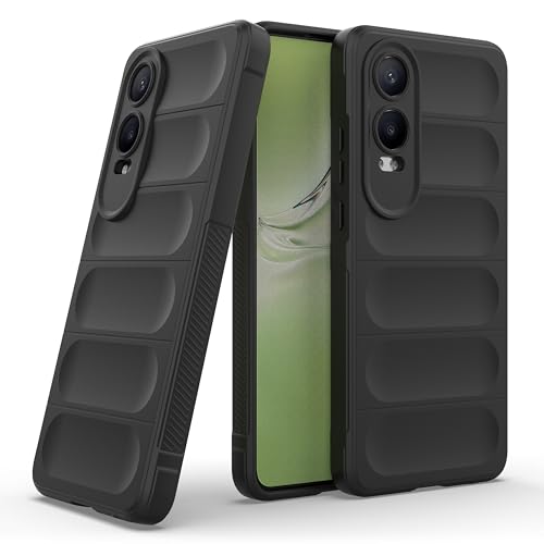 Image of amazon basics Back Case Cover for OnePlus Nord CE 4 Lite 5G | Compatible for OnePlus Nord CE 4 Lite 5G Back Cover | Liquid Silicon Magic Case with Camera Protection | Black
