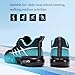 JMFCHI Boys Girls Kids' Sneakers Knitted Mesh Sports Shoes Breathable Lightweight Running Shoes for Kids Fashion Athletic Casual Shoes 6 Big Kid Black Blue 8267