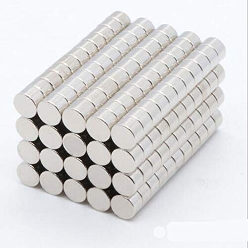 RUTILISM 50 Piece Small Round Multi Purpose Refrigerator Magnet for Refrigerator Stickers, Office, Dry Erase Board, Teaching, Scientific Crafts 6x4 mm