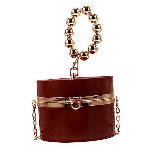 Sac cylindrique femme Holibanna pochette bandoulière noire pour clés