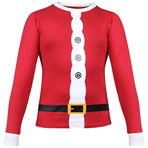 Pyjamas Noël enfants rouge manches contrastées ensemble homewear fêtes 2-13 ans - 3