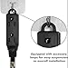 HONDERSON 3-Outlets Flat Plug Indoor Extension Cord Outlet Extender, UL Certified, 16 Gauge 1FT Black 3 Prong Heavy Duty, 16/3 SJTW 13A Power Strip