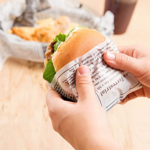 Carta Antigrasso Balsat 28x31 Cm | Fogli Per Hamburger, Fritti E Snack - Stampa Giornale, Confezione Da 1000 - Foto 1