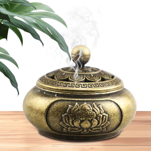 Patifirst Porte Encens Brûleur | Encensoir Métal Vintage - Brûleur Encens Rétro Aromathérapie Décor Salon Chambre