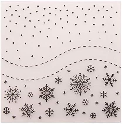 Christmas Snowflake DIY Plastic Embossing Folders for DIY Scrapbooking Paper Craft. Card Making Decoration Supplies