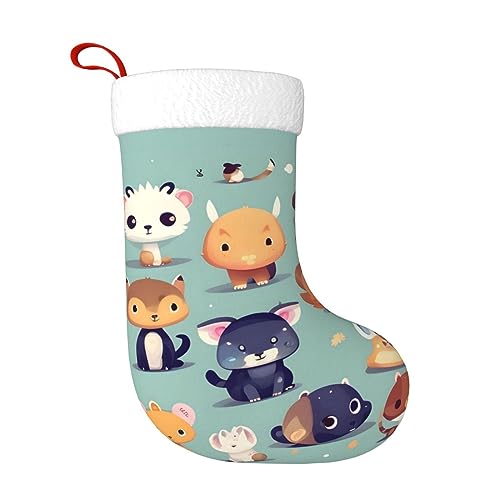 AthuAh Cute Little Animals Christmas Socks, Personalized Christmas Socks, Decorating Socks, Suitable
