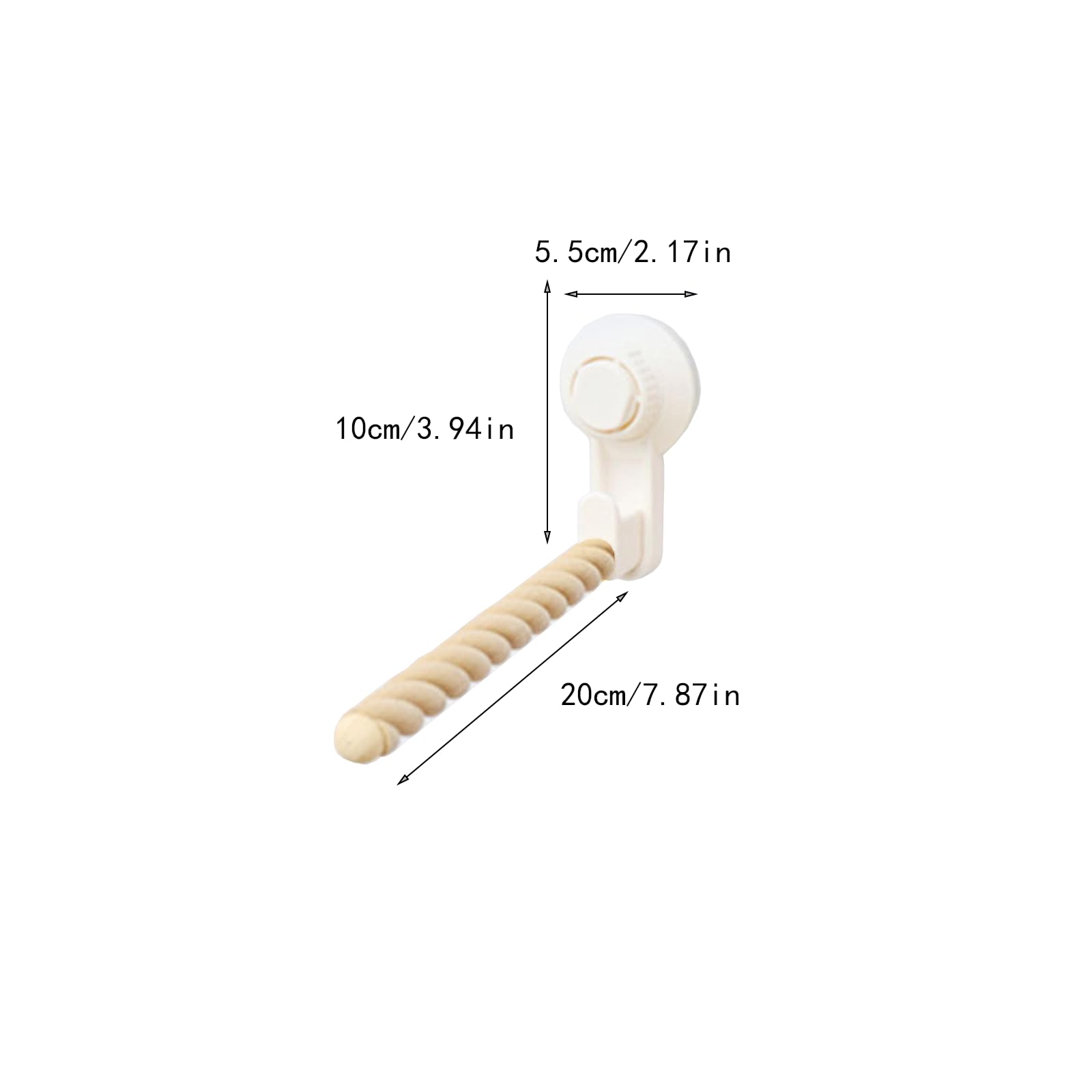 1 PCS Bird Stands for Parrots ，Perch Cockatiel Parakeets, Movable Bird Perch Stand with Suction Cup,Grinding Stick Training Toys for Small and Medium Birds(Twist Grain) - image 2