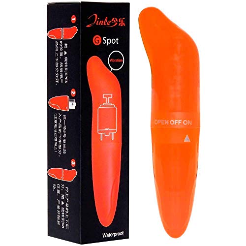 Mini Vibrador Com Ponta Estimuladora De Ponto G Liso Vibração Única Laranja