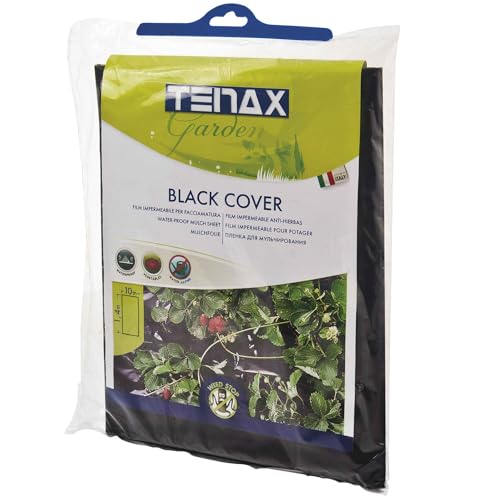 Tenax Black Cover 1,40X10 M Nero, Film Impermeabile Antierbacce Per Pacciamatura, Ideale Per Ortaggi E Fragole (Busta)