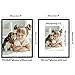 Americanflat 8x10 Metal Picture Frame with Tempered Glass - Use as 5x7 Frame with Mat or Display 8x10 Photo Without Mat - Brooklyn Collection - Picture Frames for Tabletop or Wall - Black