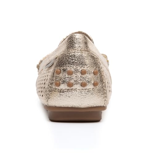 Image of Bernal Women's Non-Slip Penny Loafers - All-Day Comfort Flat Driving Shoes for Work Office & Casual Walking