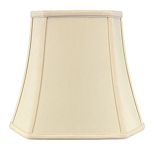 Image of Royal Designs, Inc. BSO-705-12BG Square Cut Corner Bell Basic Lamp Shade, 7.5 x 12 x 10.25, Beige