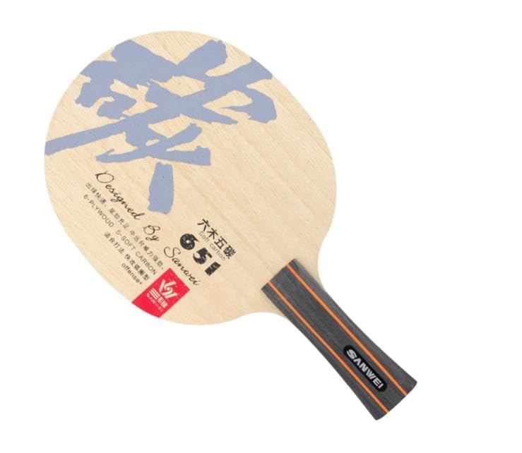 Sanwei 651 5 ply Carbon Off++Table Tennis Carbon Blade Ping Pong Racket Bat (FL)
