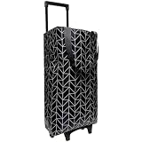 Large Foldable Wheeled Shopping cart, Insulated Waterproof Reusable Grocery Bag, Portable Tote for Supermarket Shopping, Travel & Camping (Black)