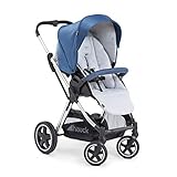 Leicht faltbar – der moderne Kinderwagen kann inklusive Sportsitz mit nur wenigen Handgriffen kompakt zusammengefaltet und somit in fast jedem Auto transportiert werden