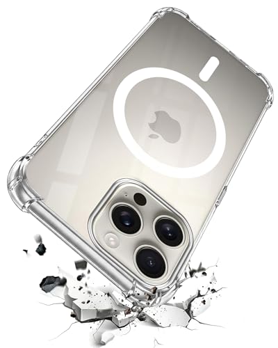 Image of Jkobi Shockproof Crystal-Clear Back Cover for Apple iPhone 16 Pro Max (Magsafe Wireless Support | Drop & Camera Protection | Hard Polycarbonate)