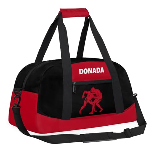 Custom Mini Gym Duffel Bag for Women Men Personalized Wrestling Print Waterproof Carry On Weekender Bag2
