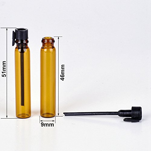 15 Stück 5 Ml Bernsteinfarbene Glasflaschen – Mit Schraubdeckel Für ätherische Öle