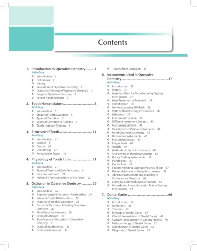 Image of Textbook of Operative Dentistry, 5 /E for BDS Students and Dental Practitioners | 35 Chapters, DCI Syllabus-Aligned with 18 Free Online Videos, Clinical Case Photos and Comparison Tables: 1