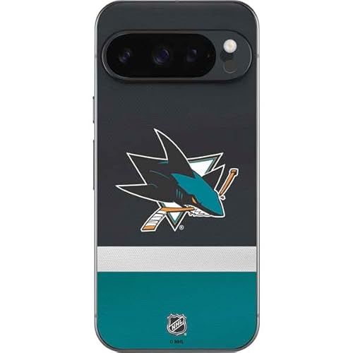 Skinit Decal Phone Skin Compatible with Google Pixel 10 Pro - Officially Licensed NHL San Jose Sharks Jersey Design