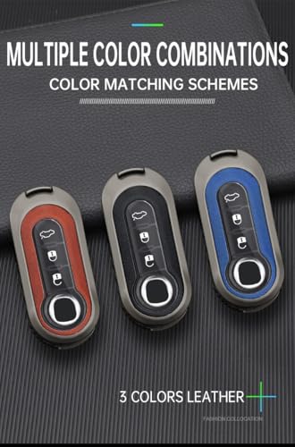 Étui de clé Fiat 500 anti-choc protège télécommande usée
