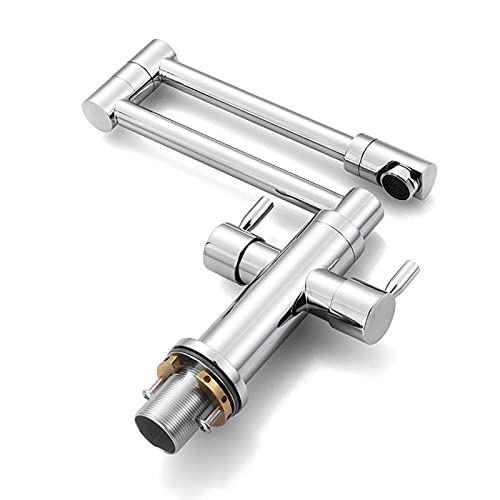 Robinet de cuisine avec bras pivotant double articulation et extensible - 5