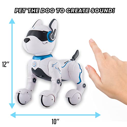 Remote Control Robot Dog Toy With Touch Function And Voice Control, Rc Dog Robots Toys For Kids 3,4,5,6,7,8,9,10 Year Old And Up, Smart & Dancing Robot Toy, Imitates Animals Mini Pet Dog Robot #TOP4