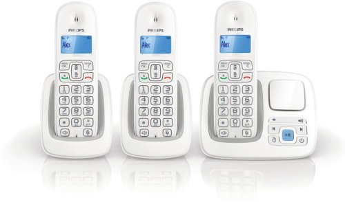 Preisvergleich Produktbild Philips BeNear CD3953W / DE Telefon DECT-Telefon Weiß Anrufer-Identifikation