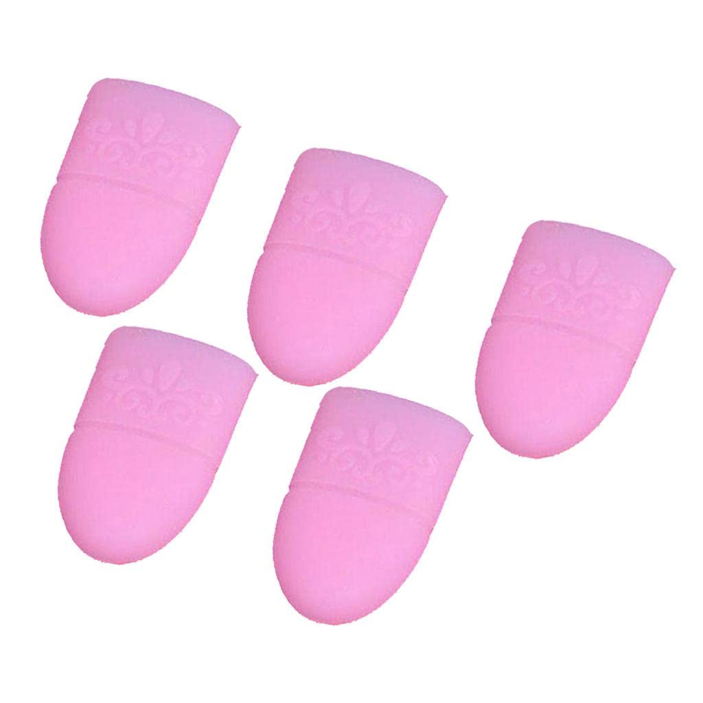 Nail Soak Off Caps 5PCS Silicone Gel Polish Remover Clips Pink Reusable Nail Wrap Tool for UV Gel Acrylic Nail Polish Removal Manicure Pedicure Home Salon-picture-32