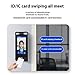 WOHPNLE Access Control Time Attendance Machine, Visible Light Dynamic Facial Recognition Fingerprint Password ID Card Authentication for Office Factory Hotel