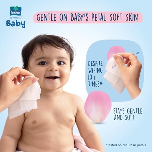 Image of Parachute Advansed Baby | Face & Body Baby Wipes | With Virgin Coconut Oil & 99% Pure Water | Hypoallergenic, Dermatologically Tested & pH Balanced | Moisture-lock Lid | 72 wipes