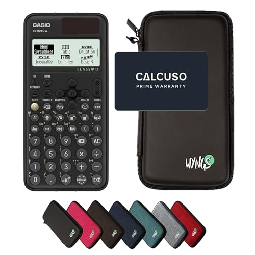 Casio fx-991CW including a WYNGS protective case in Black - Basic Set