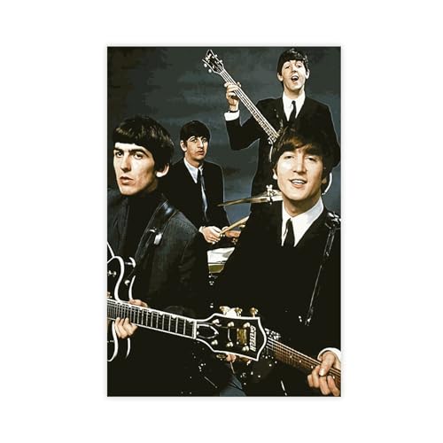 Poster légendaire du groupe de rock The Beatles (3) – Décoration murale pour salon, chambre à coucher – Style sans cadre – 40 x 60 cm - Les Beatles, Paul McCartney, John Lennon, RIngo Starr, George Harrison Poster légendaire du groupe de rock The Beatles (3) - Décoration murale pour salon, chambre à coucher - Style sans cadre - 40 x 60 cm