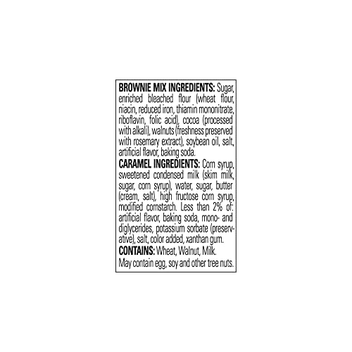 Ghirardelli Caramel Walnut Turtle Premium Brownie Mix, Includes Caramel And Walnuts, 18.5 Oz Box #TOP5