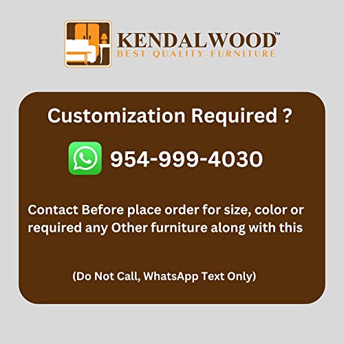 Image of KENDALWOOD Furniture | Solid Sheesham Wood Dining, Study Chair | Multipurpose Chair Set of 2 | Finish:- Honey Finish with Flower Printed Cushions | Pre-Assembled | 1 Year Warranty |