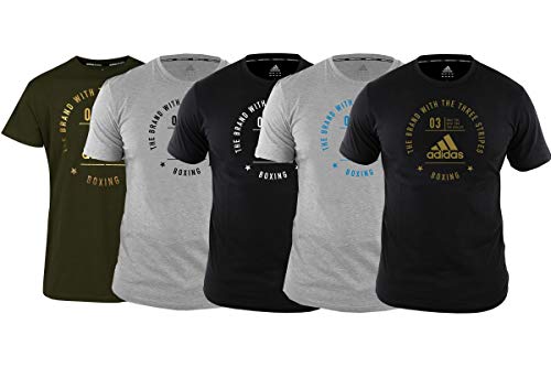 adidas Unisex Fællesskabslinje T shirt, Schwarz/Weiß, M EU