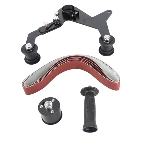 minimumi Belt Sander DIY Sanding Machine Stainless Steel Tube Pipe Polisher Grinder Tool M14 for Welding, Rust Removal, Polishing, Grinding, Deburring, and Paint Removal (M14)