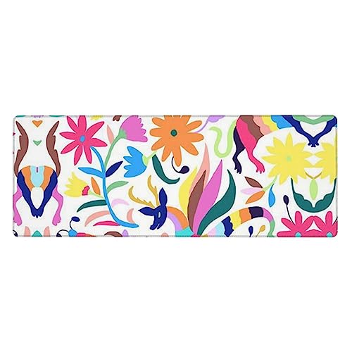 Tapis de souris de jeu mexicain fluide et base antiderapante xl 30,5 x 80 cm