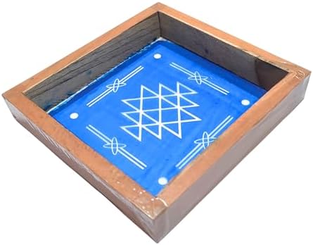 Anciently Kubera Kolam Rangoli Stencil Wooden, Rangoli Sacha Wooden, 1 Piece (5x5 Inches)