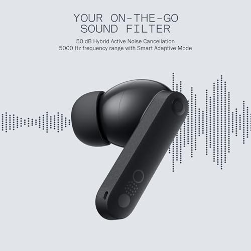 Image of Compatible Earbuds for Nothing Buds with Active Noise Cancellation HD Sound Touch Control & Long Battery Life (Black)