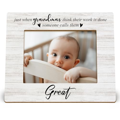 DIENADFX Great Grandma Picture Frame Mothers Day Gifts for Great Grandma Grandmother from Grandchild Grandkids Great Grandma Gifts Great Grandma Baby Announcement Picture Frames for 5x7 Photos
